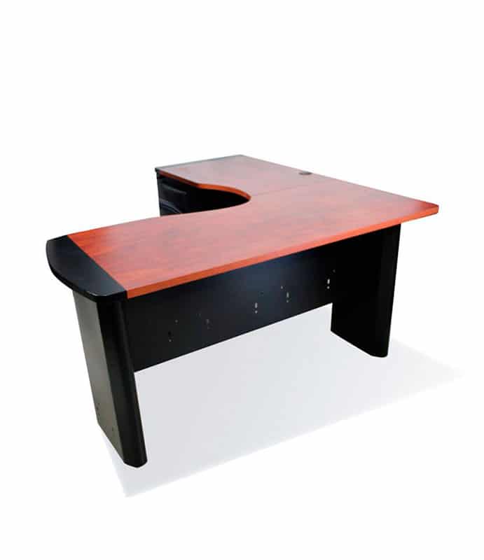 ESTACION DE TRABAJO CURVA EN FORMICA 150x150x60