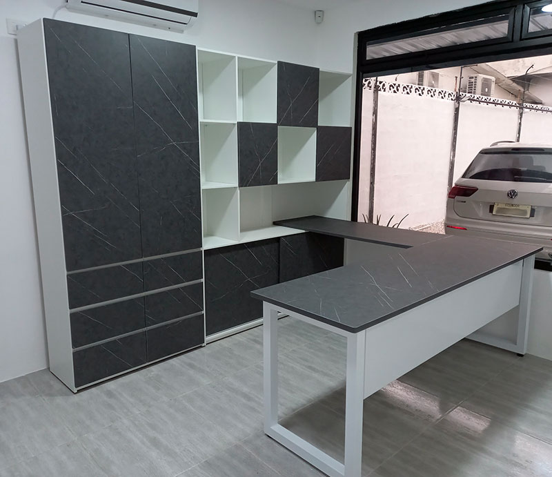 ESCRITORIO PRESIDENTE RECTANGULAR MODULAR