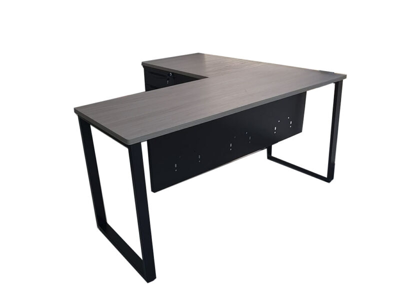 ESCRITORIO EN L RECTANGULAR MEDIDAS 150X150X60